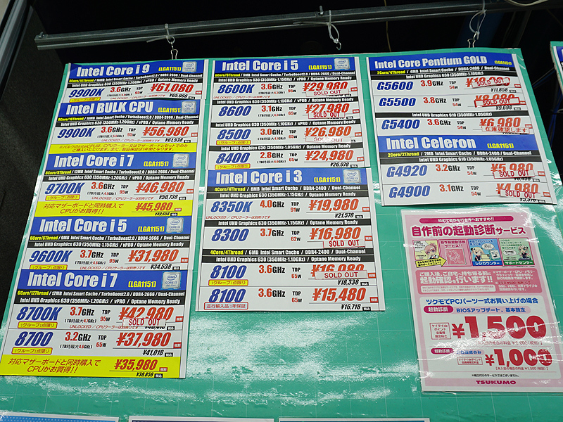 税抜き3万円以下のモデルは売り切れが多い