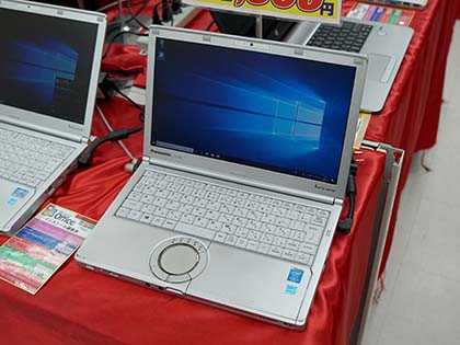 Let's note SXの中古品がPCコンフルに大量入荷、計4モデル （取材中に