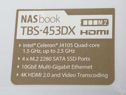 B5サイズの小型4ベイNAS「TBS-453DX」がQNAPから、10GBASE-T対応