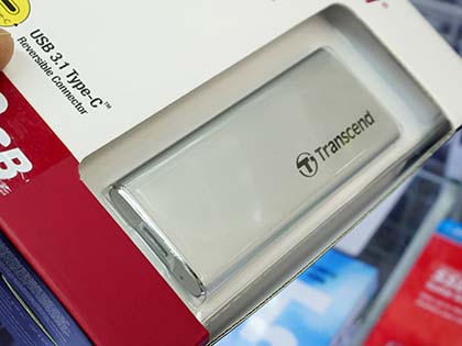 薄型スリムなTranscendの外付けSSD「ESD240C」が発売、USB 3.1 Gen2