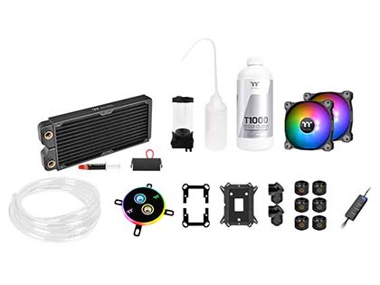 Thermaltakeの本格水冷キットにアドレス指定LED対応の新モデル、計4