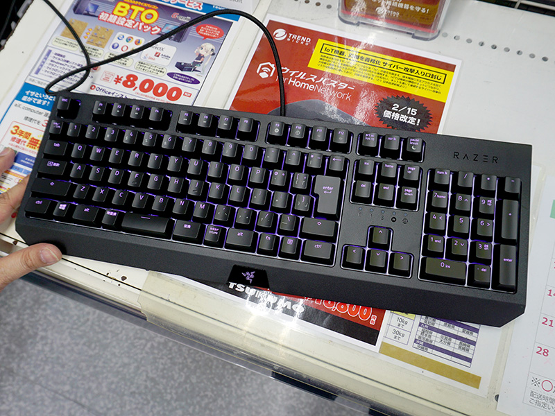 写真は日本語レイアウトモデル