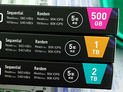 1TBは実売11,980円、CFD販売のゲーム向けSSD「MG4VT」が発売