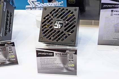 Seasonicは技術力をアピール、ファンレス電源や宇宙船風MOD PCを