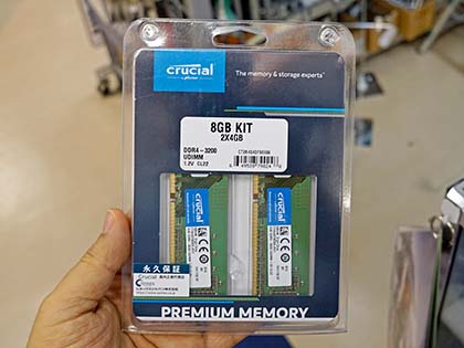 JEDEC準拠のCrucial製DDR4-3200メモリに4GBモデル、2枚で税込6,980円