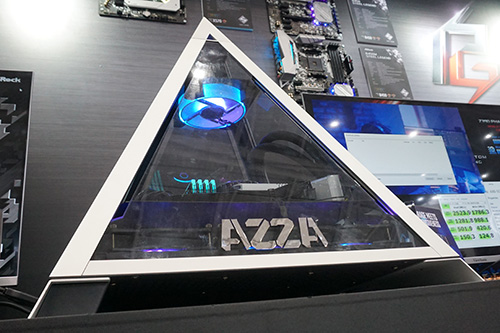 パワーを感じる？ピラミッド風の“魅せる”PCケース、逆さま設置も可能