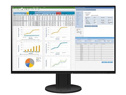 デイジーチェーン対応のEIZO製24.1型液晶「FlexScan EV2457」が店頭
