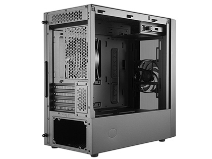 前面メッシュ仕様で強化ガラスパネル搭載のPCケース「MasterBox NR600