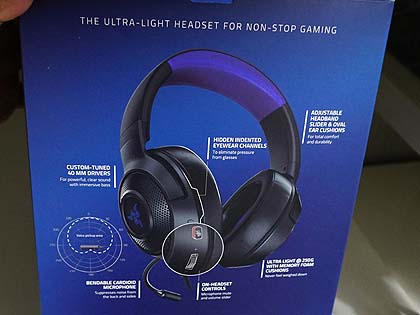 Nintendo SwitchやPS4向けのRazer製ヘッドセット「Kraken X For