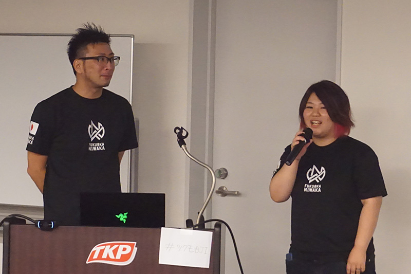 小田英天氏と古澤美典氏。