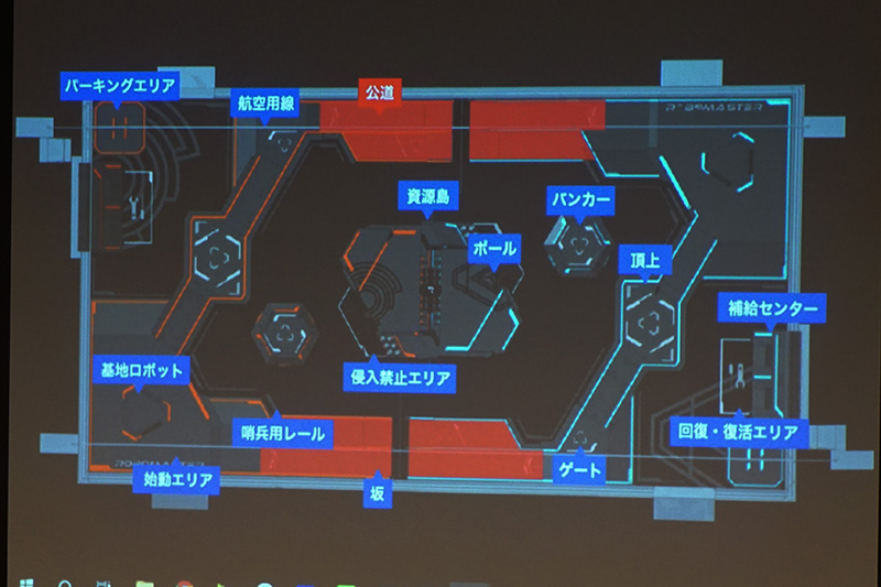 大会の対戦ステージはかなり広いという。