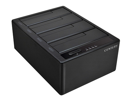 HDDを4台装着できるクレードル「裸族のお立ち台 QUAD USB3.1 Gen2」が