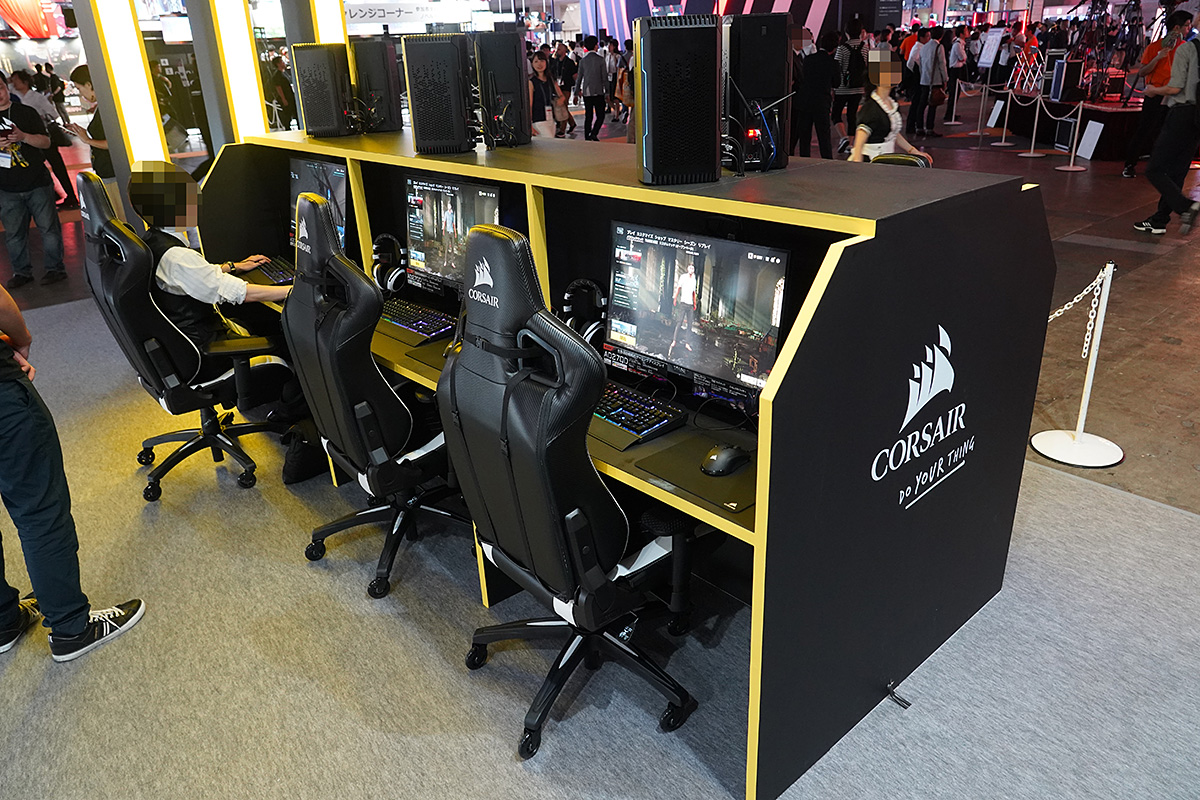 ゲーム体験コーナー。