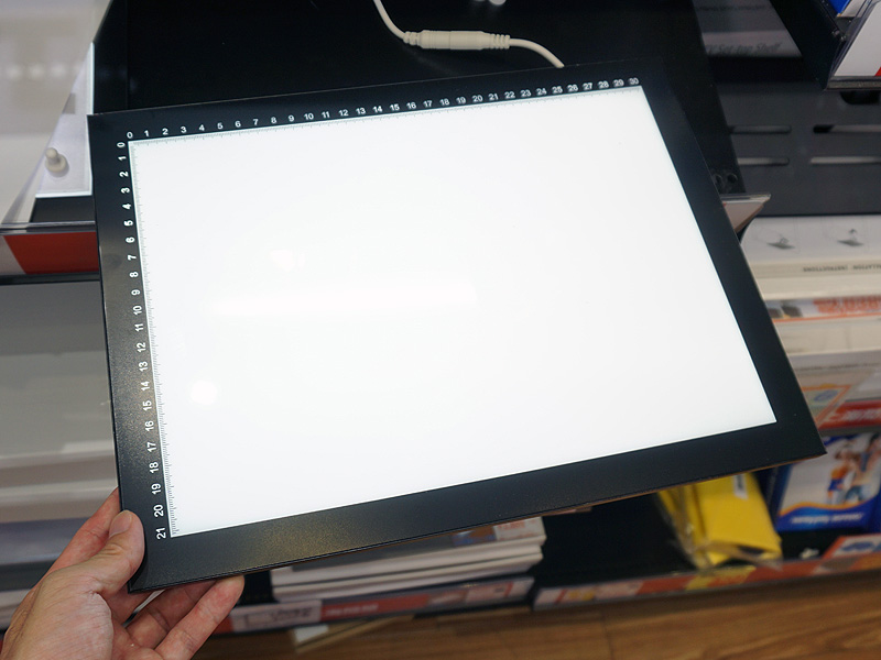 A4サイズの電源をONにした状態