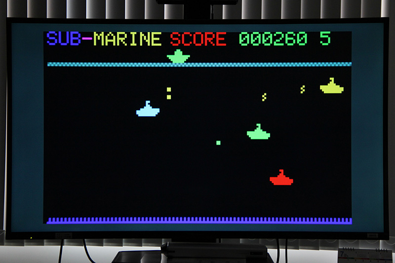 今風太さん最初の作品である『サブマリン』。もちろん、「PasocomMini PC-8001」に収録されている