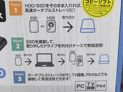 WD製SSDと外付けケースのセット品がフィールドレイクから、計8種類