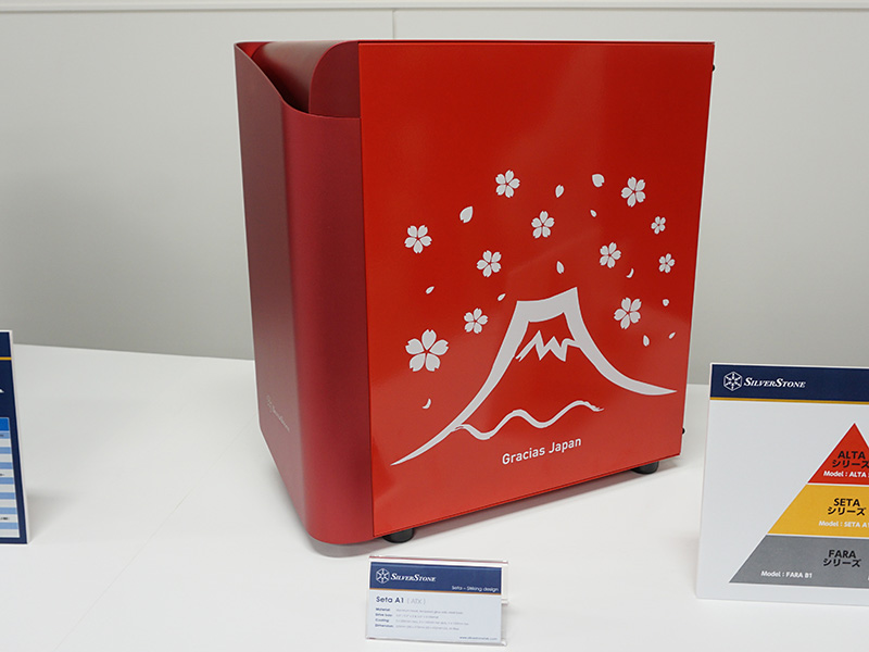 イベント用に桜や富士山のイラストをあしらったモデルも展示されていた。