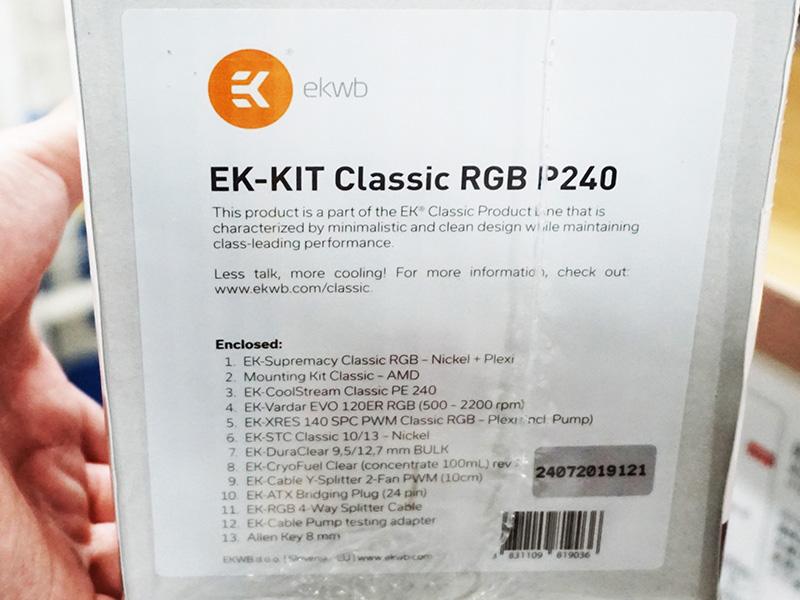EK-KIT Classic RGB P240/360のセット内容