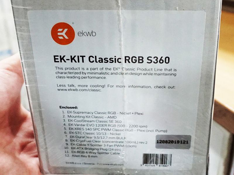 EK-KIT Classic RGB S240/360のセット内容