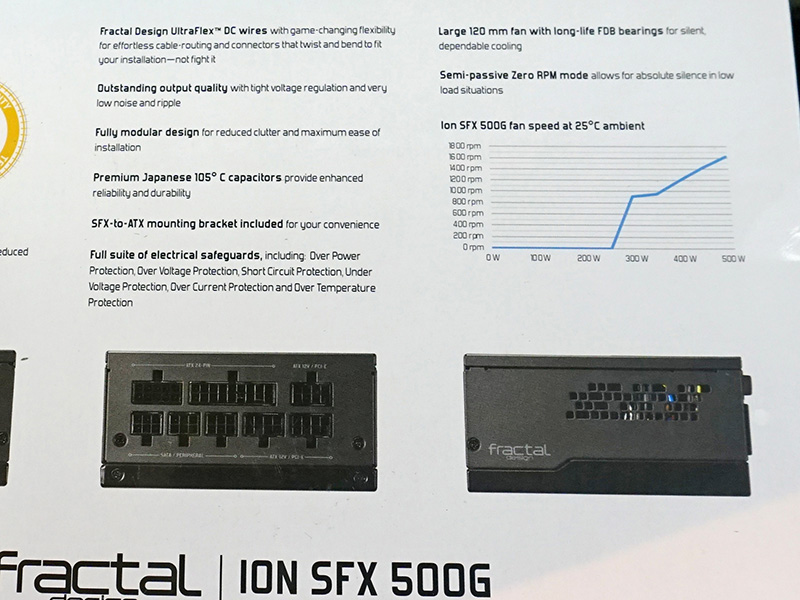 500W（FD-PSU-ION-SFX-500G-BK）