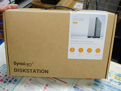 Synologyの安価な1ベイNASキット「DiskStation DS120j」が発売 - AKIBA