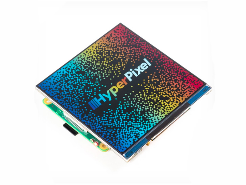 HyperPixel 4.0 Square - Raspberry Pi用高解像度ディスプレイ（タッチ非対応）