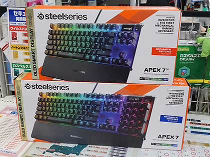 APEX 7tkl赤軸美品（SteelSeries ゲーミングキーボード 赤軸