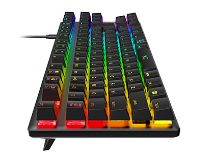 独自の赤軸メカニカルキーを採用した「HyperX Alloy Origins