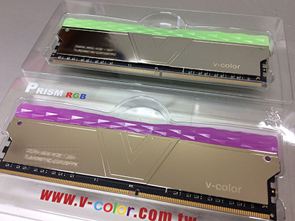 V-Color×OCMEMORYコラボのDDR4-4133/3600 OCメモリが発売、LEDバー搭載