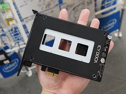 拡張カード型の2.5インチSSD/HDD用リムーバブルベイがICY DOCK