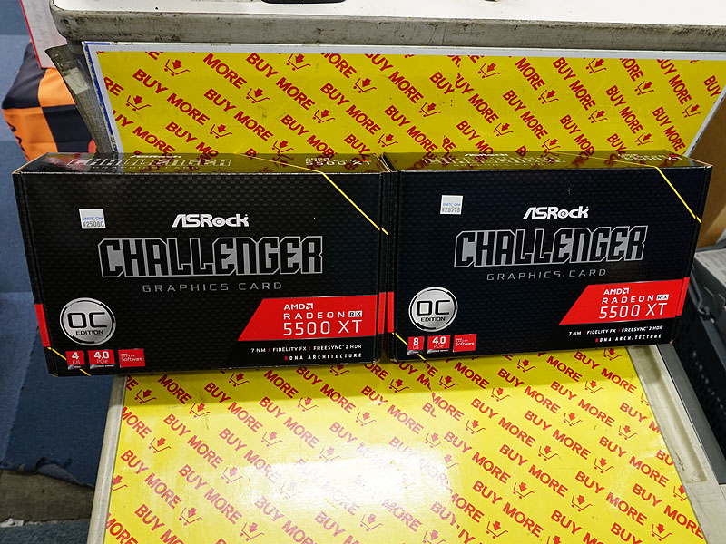 ASRock「RX 5500 XT Challenger D 8G OC」「RX 5500 XT Challenger D 4G OC」