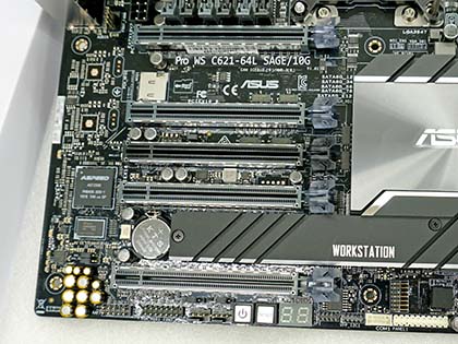 最大1.5TBのメモリ増設に対応したASUS製マザー「Pro WS C621-64L SAGE