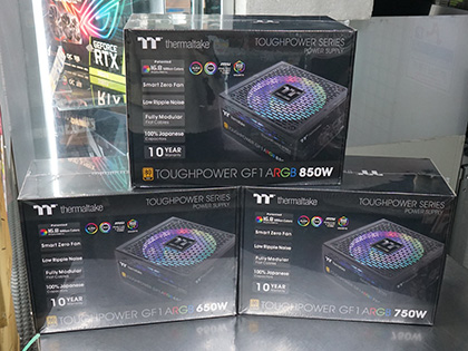 10年保証の光る電源「TOUGHPOWER GF1 ARGB GOLD」が発売、Thermaltake