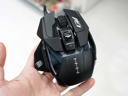 Mad Catzの高級マウス「R.A.T. Pro X3」が発売、付属パーツの交換で
