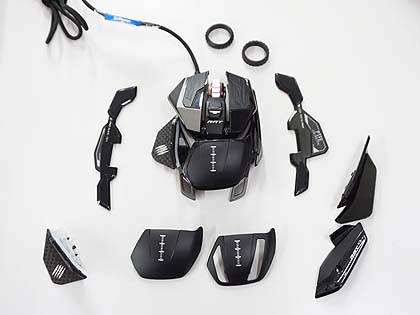 Mad Catzの高級マウス「R.A.T. Pro X3」が発売、付属パーツの