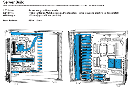 HDD×14台でサーバーを構築、フルタワーケース「Define 7 XL」の高い