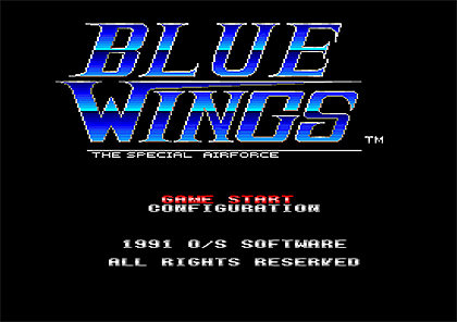X68000向け同人ゲーム「BLUE WINGS」が4月下旬に発売、縦スクロール