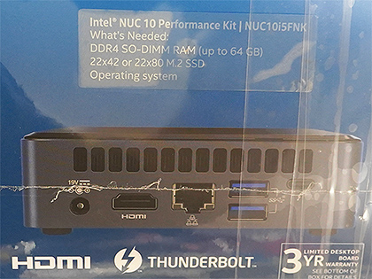 第10世代Core i5搭載のIntel NUCが登場、自作キットと完成品PCの2種類
