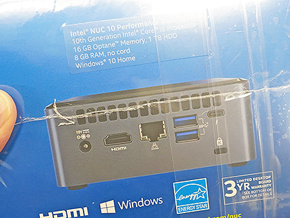 第10世代Core i5搭載のIntel NUCが登場、自作キットと完成品PCの2種類