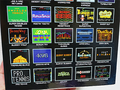 データイーストのゲームを34本も収録! アーケード筐体風レトロ