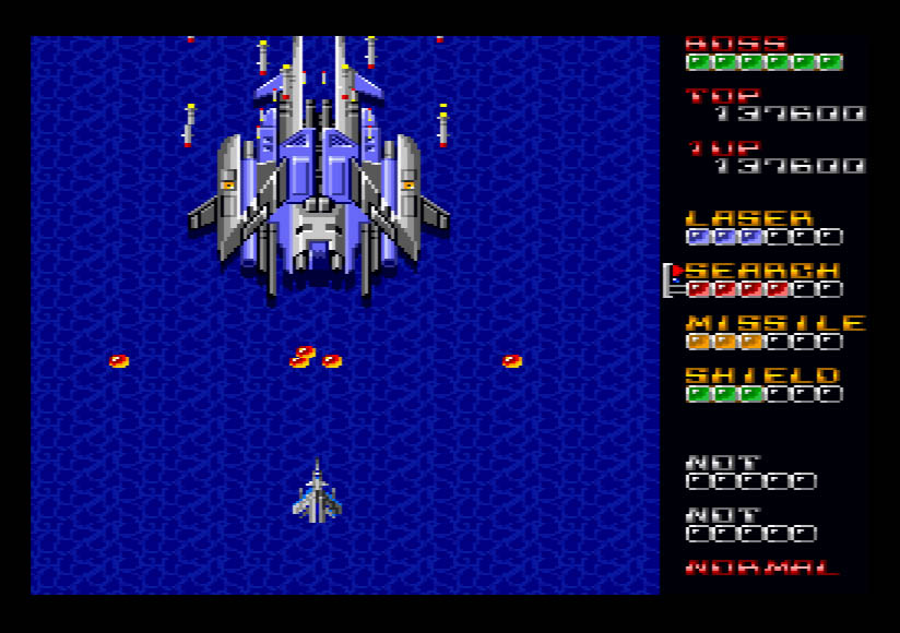 X68000向けシューティングゲーム「BLUE KNIGHTS」