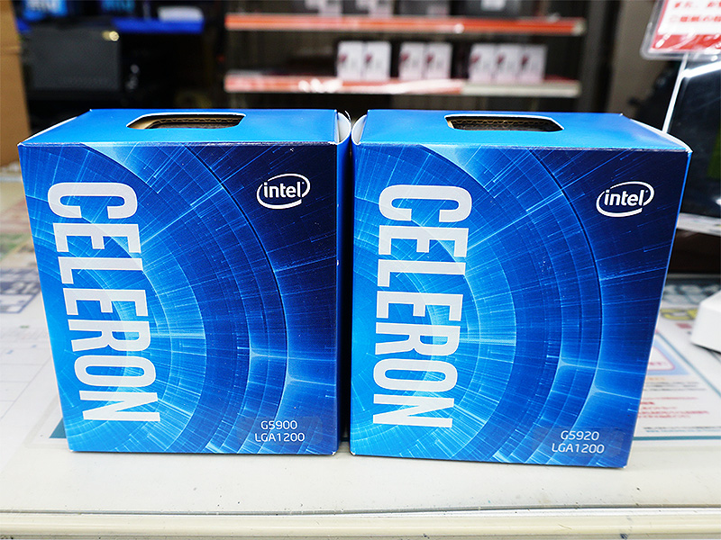 Celeron G5920/G5900はリテールパッケージ