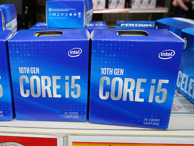 Core i5-10600/10500はリテールパッケージ