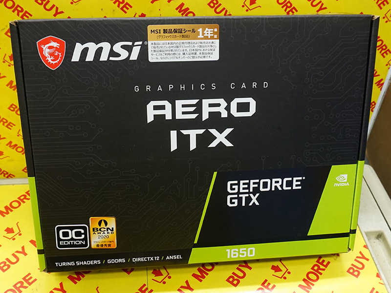 GeForce GTX 1650 AERO ITX 4G OCV1