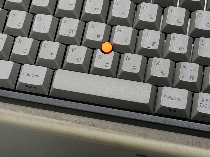 左右クリックキーを装備