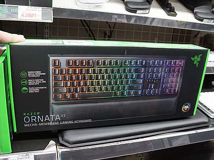 Razerのメカ・メンブレンスイッチ採用キーボード「Ornata V2」が発売