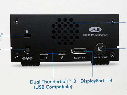 DisplayPortやカードリーダーを備えた外付けHDD「1big dock HDD