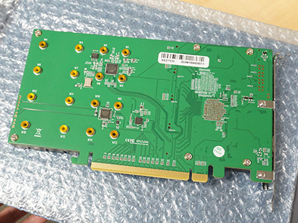 PCIe 4.0対応のNVMe SSD×4枚用RAIDカード「SSD7505」が入荷、HighPoint