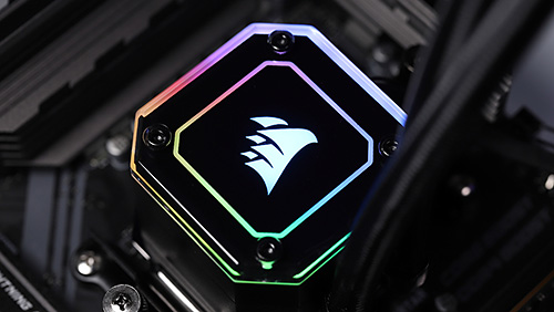 Ryzen 9 3950Xもよく冷える、新型LEDも美しい水冷クーラー「CORSAIR