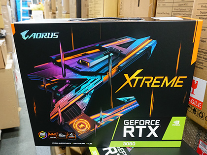 GIGABYTEの「AORUS GeForce RTX 3080 XTREME 10G」が発売、電源端子は8